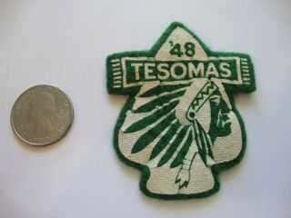 Boy Scouts 1948 Camp Tesomas Samoset Council Patch Wisconsin Bsa