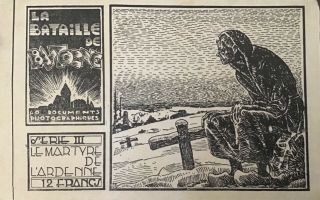Vintage Postcard Book Of The Battle Of Bastogne