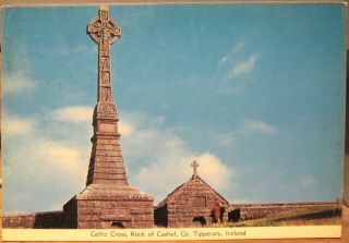 Irish Postcard Celtic Cross At Rock Of Cashel Tipperary Ireland Cardall 384 1972
