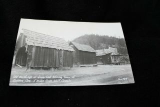 Deserted Mining Town Of Golden Oregon Unposted Rppc
