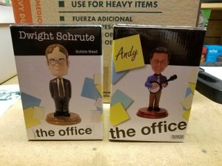 The Office Andy And Dwight Bobblehead Set