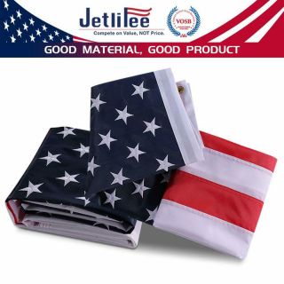 Jetlifee American Flag 6x10 Ft - by U.  S.  Veterans Owned Biz.  Embroidered Stars 3