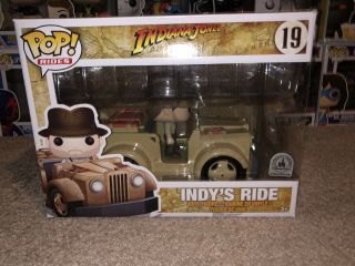 Funko Pop Rides 19 Indiana Jones Indy’s Ride Disney Parks Exclusive