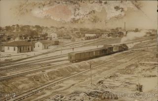 1909 RPPC Roseville,  CA Southern Pacific Railroad Yard Placer County California 2
