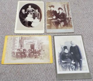 Victorian Cabinet Photographs 12 Antique Photos of Groups of People c1890 4