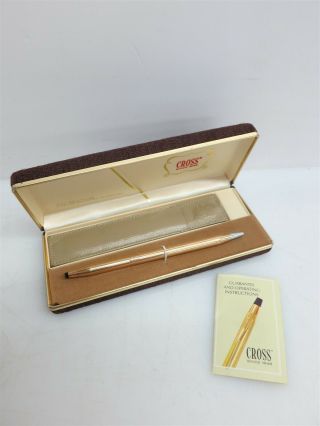 Cross Classic Century 14Karat Gold Filled/Rolled Gold Ballpoint Pen IOB 2
