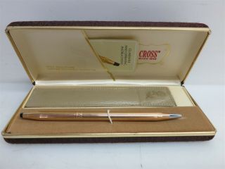 Cross Classic Century 14Karat Gold Filled/Rolled Gold Ballpoint Pen IOB 3