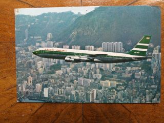Official Airline Issue Rp Postcard Cathay Pacific Swire Group Over Hong Kong.