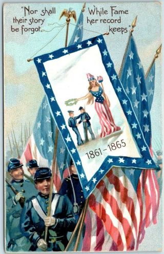 1909 Patriotic Postcard Tuck 