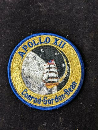 Vintage Apollo 12 (xii) Crew Souvenir Embroidered " Sparky " Patch Nasa Rare 4 "
