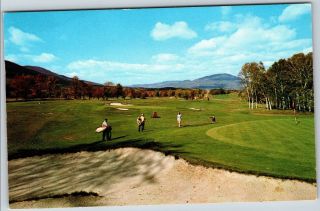 Vintage Vt Postcard 1972 Ekwanok Country Club Golf Course Manchester Vermont A05
