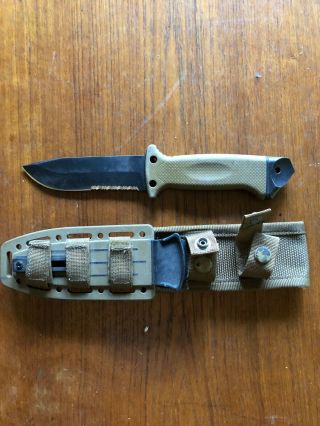 Gerber Lmf Ii Survival Knife Coyote Brown Fixed Blade Military Made In Usa