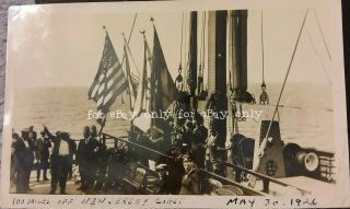 2 Vintage Old 1926 Photos of ALEPPO Shriners S.  S.  American Legion Ship Boston MA 2