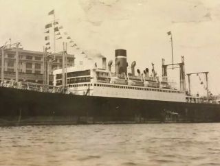 2 Vintage Old 1926 Photos of ALEPPO Shriners S.  S.  American Legion Ship Boston MA 4