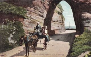 Cushendall - Red Arch With Horse & Cart By Lawrence,  Limavady 1907 Cds