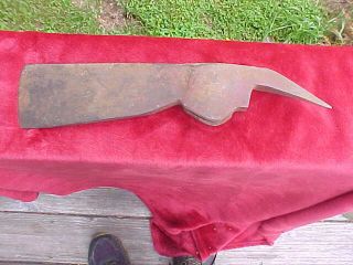 Antique Unusual Staatsburg Nyfire,  Ice Axe Head Traces Of Red Paint 3 10oz 14 " L