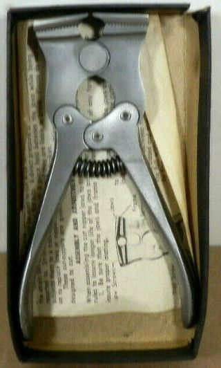 Vintage L.  S.  Starrett Made In Usa No.  1 5 1/2 " Adjustable Jaw Cut Nippers W/box