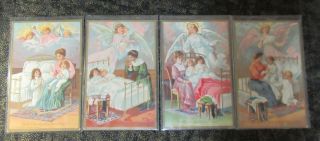 1909 George Holbrook Complete Postcard Set (4) Now I Lay Me Down To Sleep