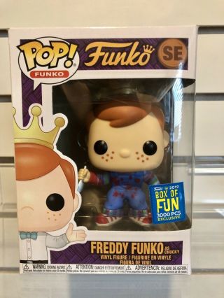 Funko Pop Box Of Fun - Freddy As Chucky Le 3000 2019 Sdcc Exclusive Bloody
