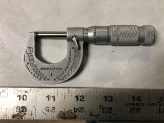 Machinist Tools Lathe Mill Brown & Sharpe Carbide Tip Micrometer Gage Gauge