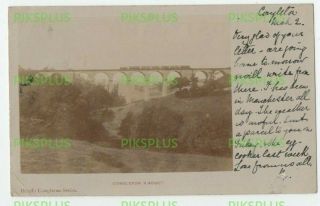 Postcard Congleton Railway Viaduct Cheshire Head 
