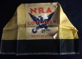 1930’s FDR Era NRA/National Recovery Administration Crepe Paper Stitched Hat 3