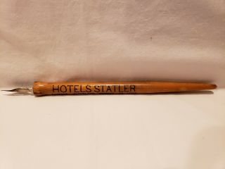 Vintage Advertising Quill Pen From The Historic And Famous Hotel Statler