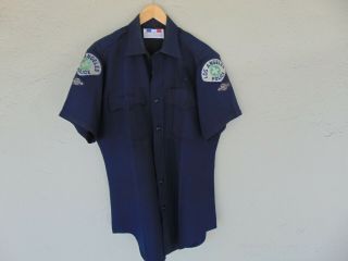 Obsolete Vintage Los Angeles California Police Officer Lapd Uniform Shirt