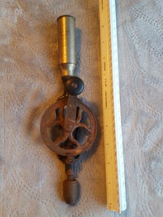 Vintage Keen Kutter E C Simmons Hand Drill Antique Tool