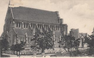 Bermuda Postcard.  Bermuda Cathedral Under Construction Undivided Rare C 1905