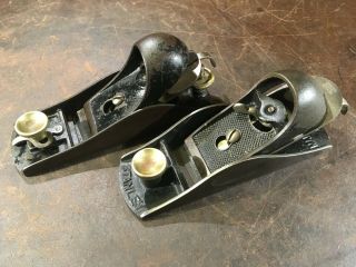 VINTAGE EARLY STANLEY 9 1/2 EXCELSIOR BLOCK PLANE and 9 1/4 BLOCK PLANE 2