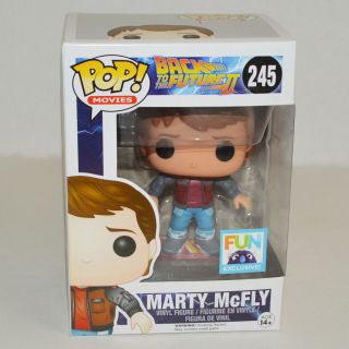 Funko Pop Marty Mcfly Hoverboard Fun Con Exclusive Back To The Future 2 245