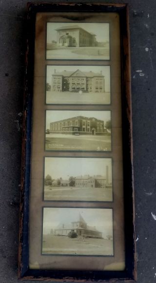 C 1910 5 Framed Rp Postcards Scotland School Buildings,  Scotland,  Pa.