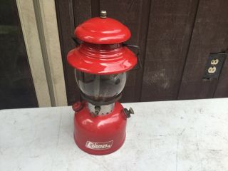 Vintage Red Coleman 200 200a Lantern Dated 1 / 68