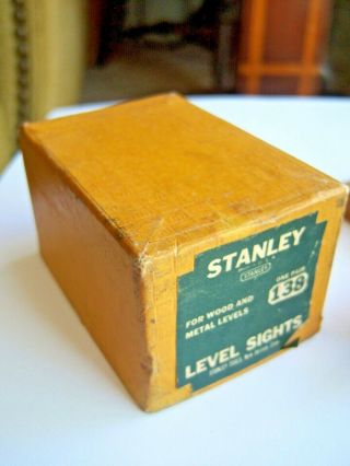 Vintage Stanley Sweetheart Tool Level Sights 138 With Box 8