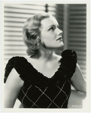 Tragic Hollywood Star Frances Farmer 1936 Coburn Glamour Portrait Photograph