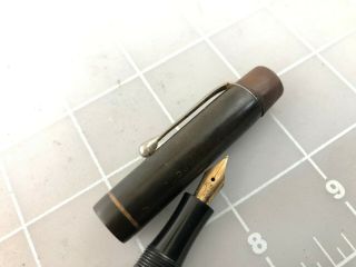 Judd ' s Vintage Soennecken S4 Hard Rubber Button Fill Fountain Pen 5
