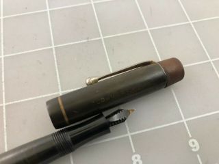 Judd ' s Vintage Soennecken S4 Hard Rubber Button Fill Fountain Pen 6