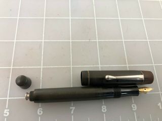 Judd ' s Vintage Soennecken S4 Hard Rubber Button Fill Fountain Pen 8