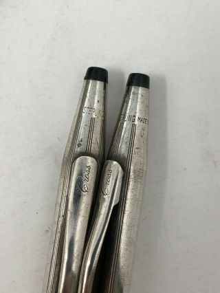 Vintage Cross Sterling Silver Pen & Pencil Set 3