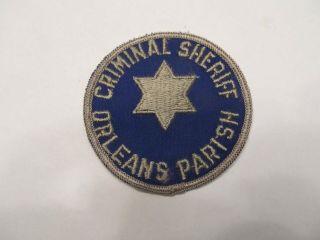 Louisiana Orleans Parish Sheriff Patch Old Cheese Cloth