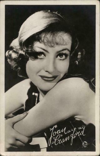 Actress Joan Crawford Postcard Vintage Post Card