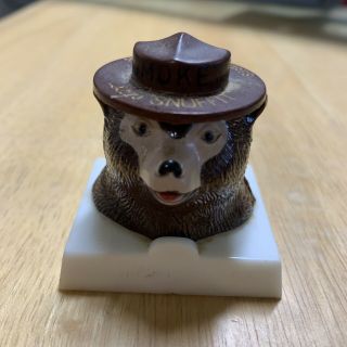 Vintage Smokey The Bear Says Snuffit Prevent Forest Fires Magnetic Dash Ashtray