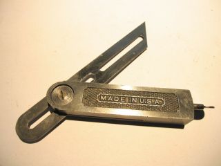 Vintage Stanley Tools No.  18 Cast Metal Bevel Gauge U.  S.  A.