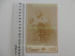 Antique Cabinet Card Portrait C (19th Dusseau Butte Montana Lewis ? Clark Notes
