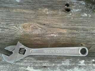 Vintage Blue Point Snap On 8 Inch Adjustable Wrench made in USA 2