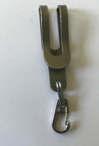 Munroe Design Pocket Clip Dangler Titanium