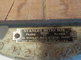 Vintage Stanley 50 1/2 Mitre Box Miter Box Sweetheart 6