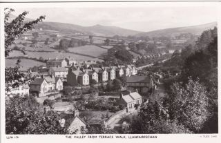 Llanfairfechan - The Valley From Terrace Walk - Real Photo By Tuck 