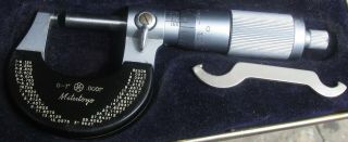 Awesome Mitutoyo - 0 - 1  Micrometer With Case And Wrench